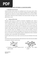 Control Networks As A Basis For Mapping 1. Horizontal Control Networks