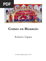 Comer en Bizancio Por Roberto Zapata