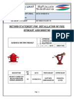 Method of Statment of Fire Hydrant