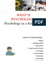 What Is Psychology?: Psychology As A Science