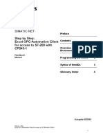 Simatic Net: Step by Step: Excel OPC-Automation Client For Access To S7-200 With CP243-1