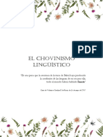 El Chovinismo Lingüístico