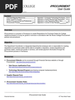 User Guide: Procurement