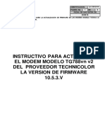 Instructivo de Actualizacion de Firmware TG788vn V2