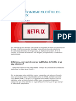 Cómo Descargar Subtítulos de Netflix