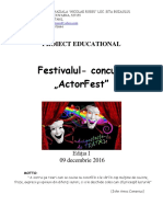 Proiect Teatru - ActorFest