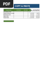 Copy & Paste: Department Full Name Hire Date Salary Bonus