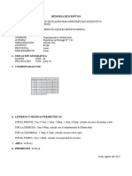 Memoria de Visación de Planos para Prescripción Adquisitiva de Dominio