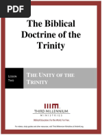 The Biblical Doctrine of The Trinity - Lesson 2 - Forum Transcript