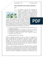 Ecología, Antecedentes, Ramas Auxiliares e Importancia