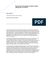 Análisis Del Desarrollo de La Psicología en México Hasta 1990