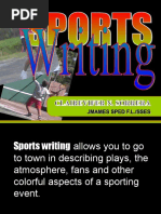 Sports Writing