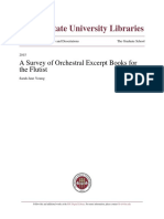 A Survey of Orchestral Excerp Book For Flute