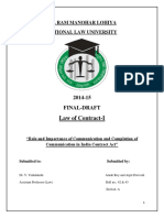 Law of Contracts FINAL DRAFT