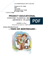 Proiect Targ de Martisoare 2018 Promovare