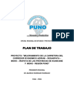 Plan de Trabajo - Perfil Carretera