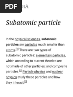 Subatomic Particles