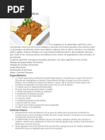 Receta de Carapulcra