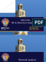 EEE G581 RF & Microwave Engineering: BITS Pilani