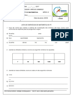 Matemática P1 I Bimestre PDF