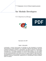 Guide For Module Developers: Energyplus™ Version 8.8.0 Documentation