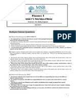 TD1 - Time Value of Money 2018 (Solution) PDF