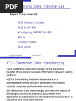 EDI (Electronic Data Interchange) : Topics To Be Covered