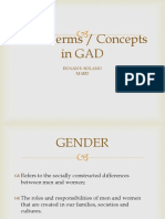 Gad-Concepts and Terms