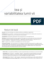 Ereditatea Si Variabilitatea Lumii VII