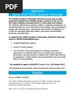 Application YSEALI Academic Fellowship Spring 2018 Thai Applicants Only