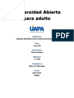 Tarea III Lengua Espanola en Educacion Basica II Eliasar Mejia