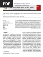 Finite Element Analysis and Material Sensitivity of Peltier Thermoelectric Cells Coolers