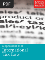 KCL DPSL International Tax Law LLM A5 Leaflet No Bleed1