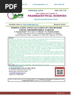 Formulation and Evaluation of Cefuroxime Axetil Orodispensible Tablets