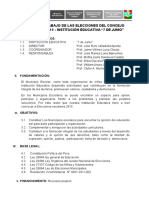 Plan de Trabajo de La Elección Del Consejo Escolar 2015