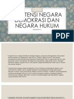 Eksistensi Negara Demokrai Dan Negara Hukum