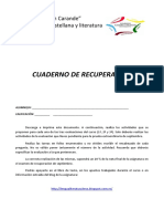 Cuaderno de Recuperación 3ºESO Lengua