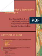 Cruz Historia Clinica y Exploracic3b3n Oftalmologica para Medicos