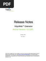 Release Notes: Vidyoweb™ Extension