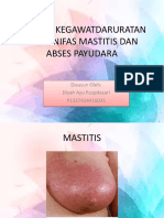 Asuhan Kegawatdaruratan Masa Nifas Mastitis Dan Abses Payudara