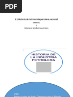 1.1 Historia de La Industria Petrolera