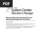 Microsoft Bitlocker Administration and Monitoring Management Pack Guide