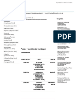 Países y Capitales Del Mundo Por Continentes