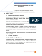 Determinación de Absorción de Humedad en Fibras Naturales