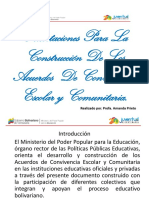 Instructivo Acuerdos de Convivencia Escolar y Comunitario