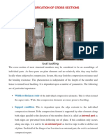 Local Buckling: Classification of Cross Sections