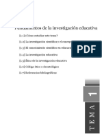 Fundamentos de La Investigación Educativa