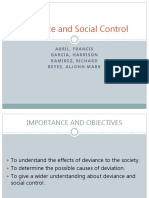 Deviance and Social Control