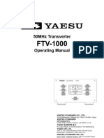 Yaesu FTV-1000 Operating Manual