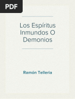 Los Espíritus Inmundos O Demonios